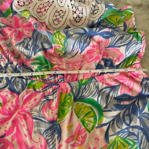 LILLY PULITZER Girls Kids Havana Cocktail Mini Pearl Romper Size XL 12 14 - Picture 12 of 16